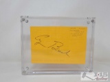 Paper Signed by Vice President George Bush