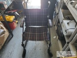 Drive Black and Red Plaid Wheelchair