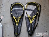 (2) Babolat Tennis Rackets & Covers