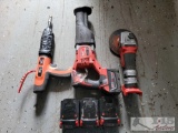 Reciprocating Saw, Grinder, Cobra+ & Batteries