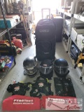 Large Ogio Rig 9800 Rolling Bag & 3 Helmets
