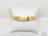 18k Gold Diamond Accent Tiffany&Co Bangle, 34g