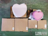 (6) NEW! Pottery Barn Kids Heart Shaped Jewelry Box Collection
