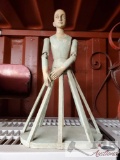 Wooden Antique Cage Doll