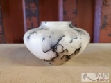 Signed Horsehair Pottery by Rob Drexel