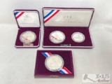 (4) 90% Silver Olympic Coins