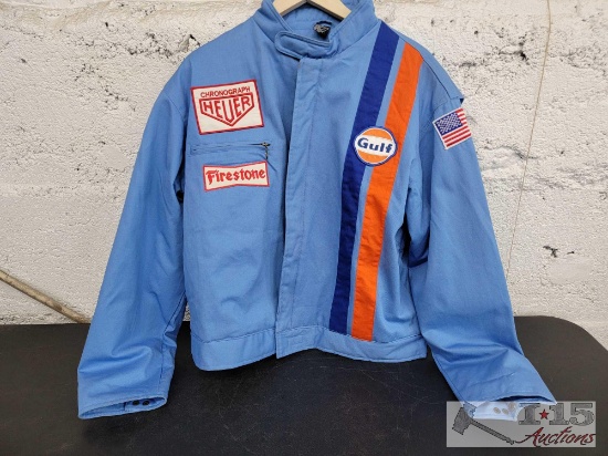 Steve McQueen Style LeMansTag Huer Gulf Racing Jacket 44R