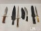 (4) Large Knives and Sheaths