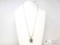 14k Gold Chain & Beetle Pendant, 15g