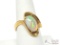 14k Gold Opal Center Ring, 6g