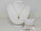 10k Gold Chain, Cross Pendant & Bracelet, 3g
