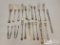 Sterling Silver Forks & Tongs, 670g