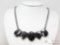 Native American Sterling Silver White Buffalo Necklace, 42g