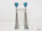Kingman Tassel Earrings by By Emer Thompson, 41g