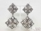 Native American Sterling Silver Earrings, 22.7 g