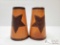 Leather Star Tooled Cowboy Cuffs