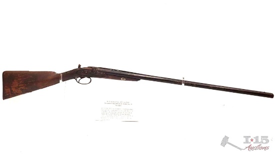 H. V. Wart & Sons 1830's to 1860's Percussion Double Barrel Shotgun