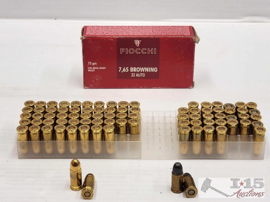 84 Rounds 7.65mm & 32S&w Ammo