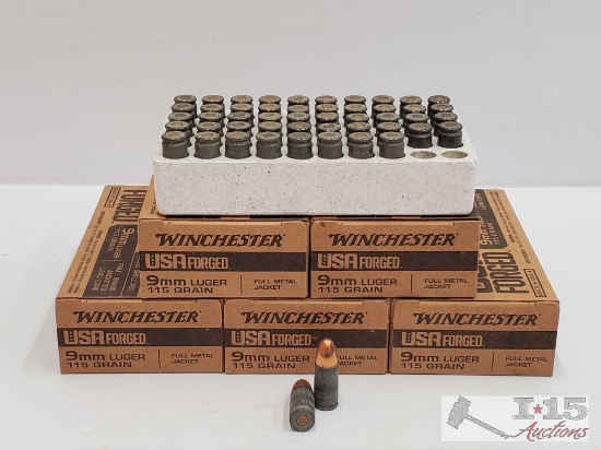 NEW!!! 250 Rounds of Winchester 9mm Ammo