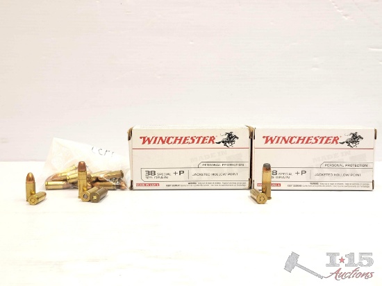 162 Rounds of Winchester 38 SPL + P & 9MM Ammo