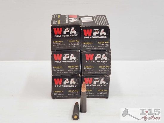 NEW!!! 120 Rounds of WPA 7.62x39mm