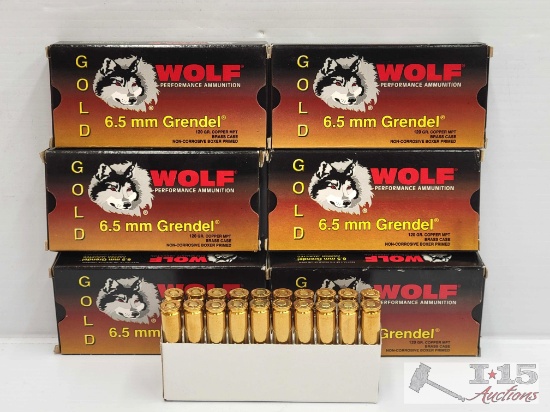 120 Rounds of Wolf 6.5mm Grendel Ammo