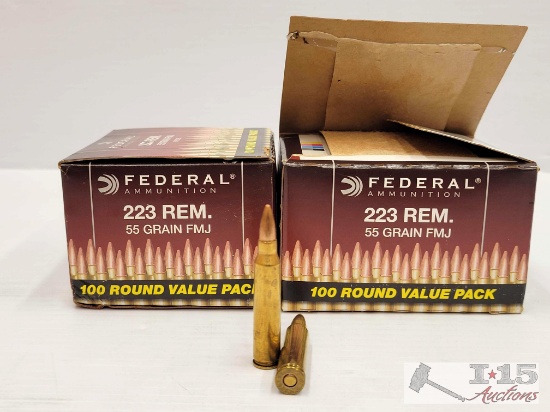 NEW!!! 200 Rounds of Federal Ammunition 223REM.