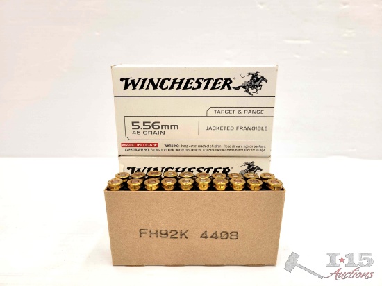 40 Rounds of Winchester 5.56mm Ammo