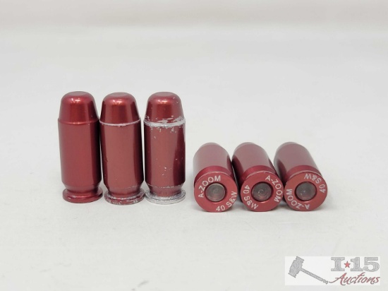(6) 40 S&W Dummy Rounds
