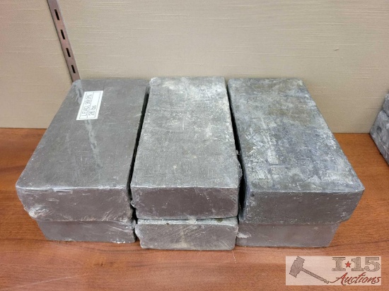 (6) 99.9% Lead Blocks
