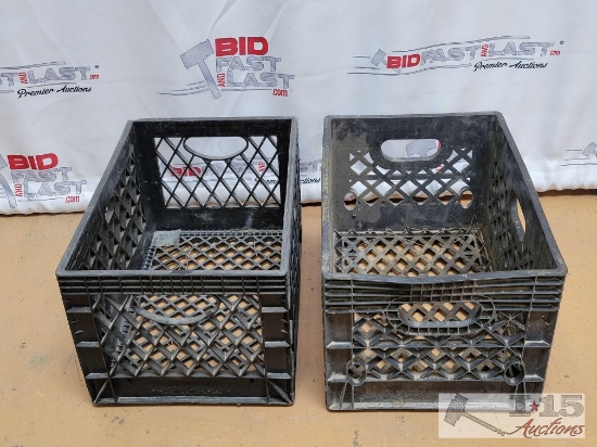 (2) Plastic Crates