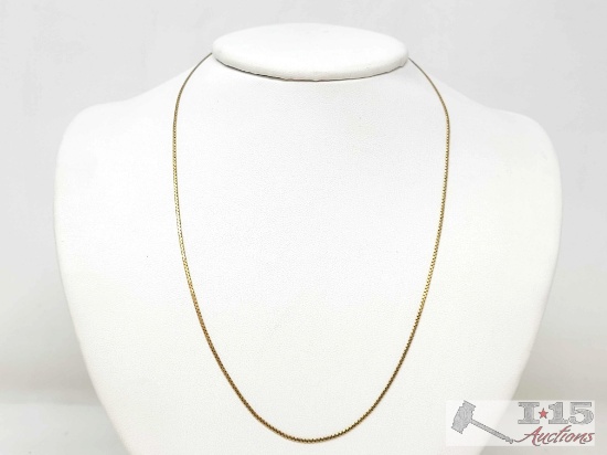 14k Gold Petite Chain Necklace, 3g
