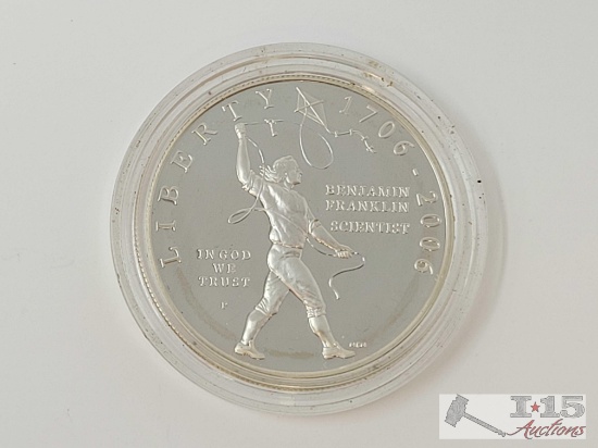 2006-P Benjamin Franklin Terecentary Scientist $1 Dollar Coin