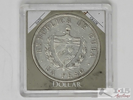 1916 Patria Y Libertad Republica de Cuba un Peso