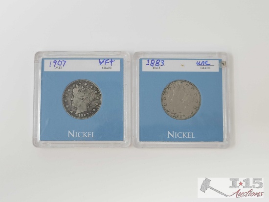 (2) Liberty Head "V" Nickels