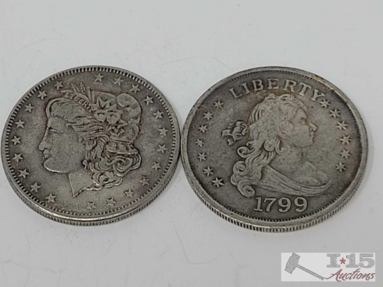 Morgan Silver & Liberty Coin Replicas