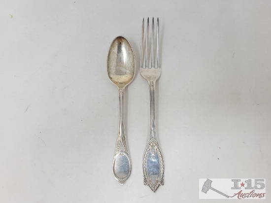 Sterling Silver Tiffany&Co Fork and Spoon, 76g
