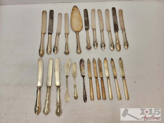 Sterling Silver Knives, 126g