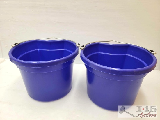 NEW!!! (2) 8Qt Flat Back Buckets