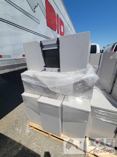 Pallet of (12) Filing Cabinets