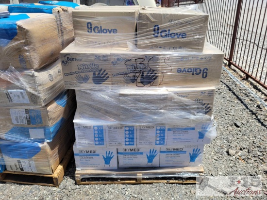 Pallet of Medical Gloves