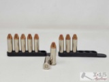 10 Rounds of 38spl and Ammo Holders