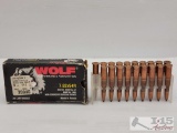 19 Rounds of WOLF 7.62x54R