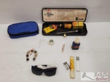 Rifle Cleaning Accessories, Solar Shield Glasses, Horse Shoe Stone Piece & More