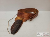 Leather Revolver Holster Belt