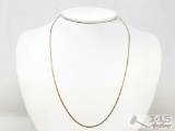 14k Gold Petite Chain Necklace, 3g