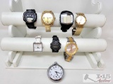(7) Watches & (1) Pocket Watch