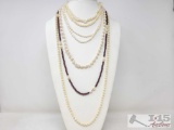 (6) Pearl Necklaces