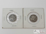 (2) .999 Fine Silver 1/10oz The International Panda Coins