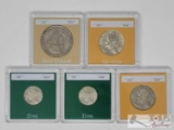 Panama Balboa (2) Dime, (2) Quarter, & Half Dollar